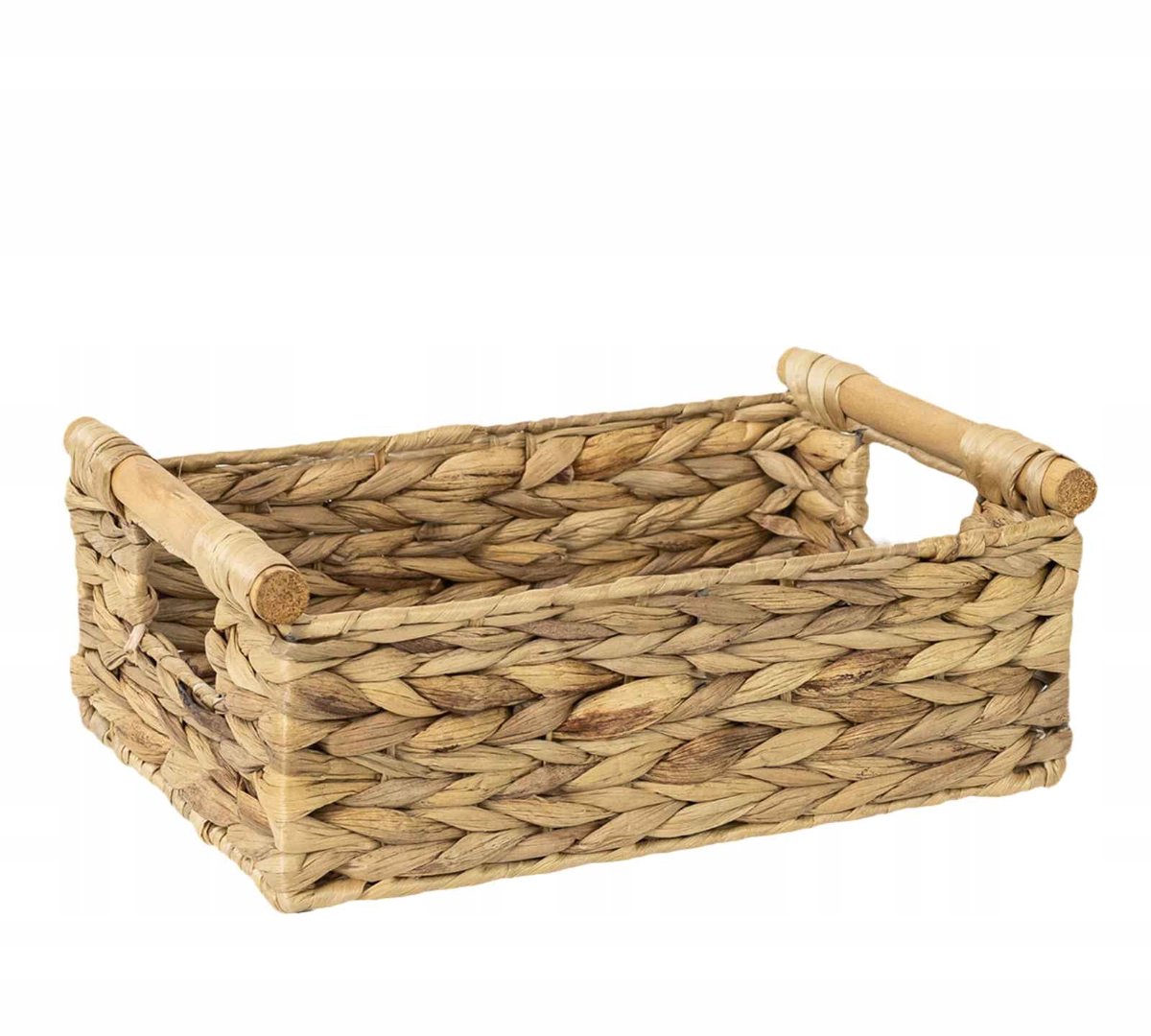 Natuurlijke opbergmand van waterhyacint - 37x24x12 cm