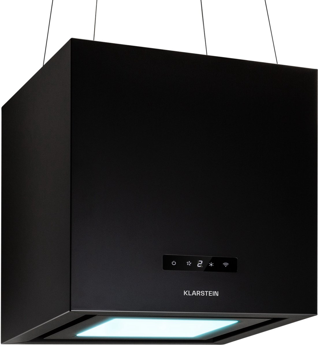 Klarstein Kronleuchter Smart - Eilandafzuigkap - 595m³/h - App-Bediening - LED-paneel - Black