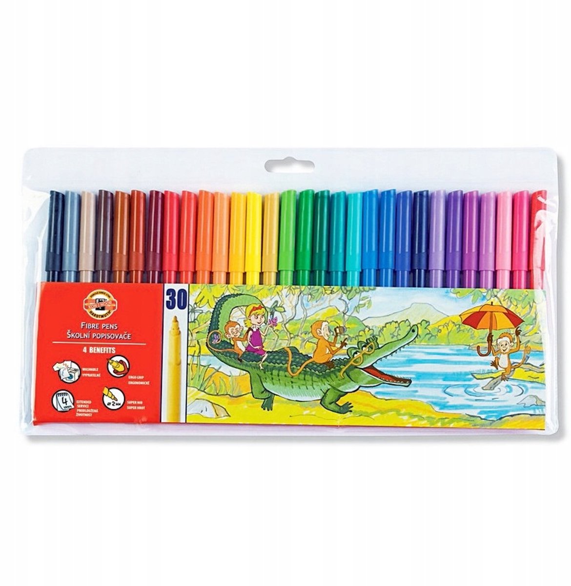 Koh-I-Noor School Markers - 30 Kleuren, Wasbaar