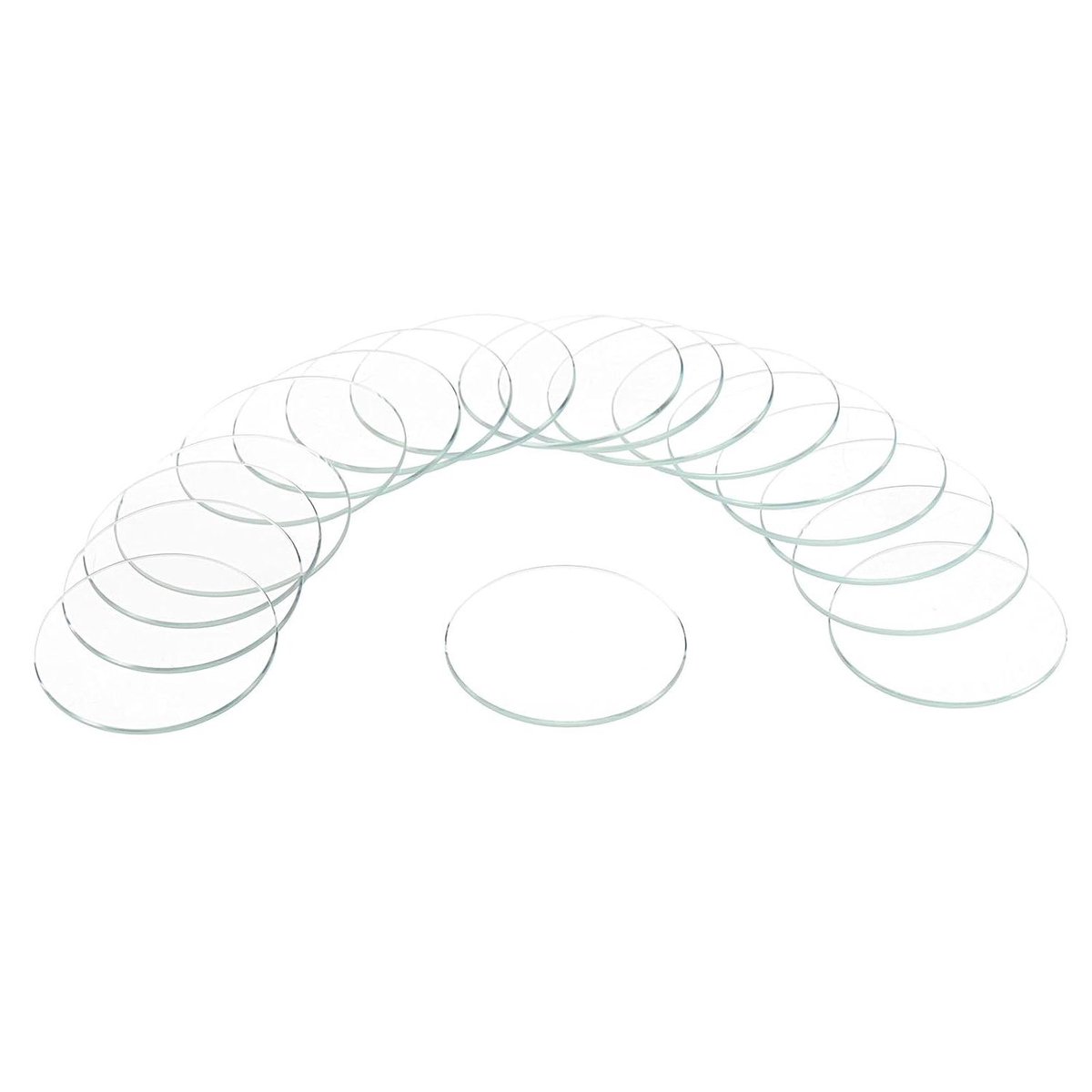 Ronde platte horlogeglazen set van 18 stuks - 35,5 mm x 1,2 mm - Vervangende glazen voor horloges - Horlogemakers gereedschap