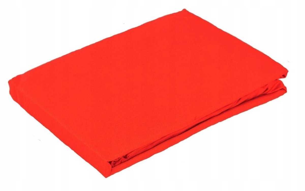 Luxe Katoenen Satijn Hoeslaken met Elastiek 200x220cm - Dieprood