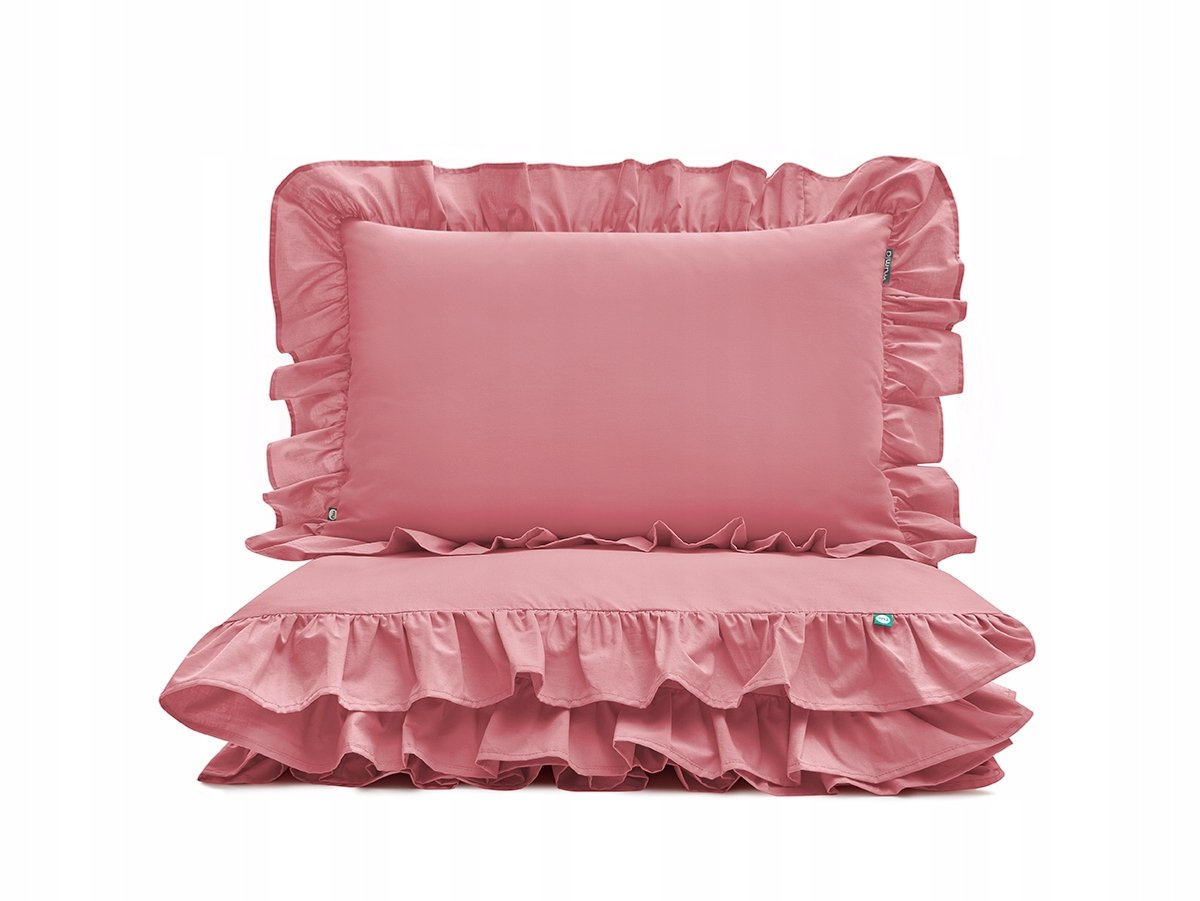 Dromen in Roze: Katoenen Dekbedovertrek 200x200cm met Ruches