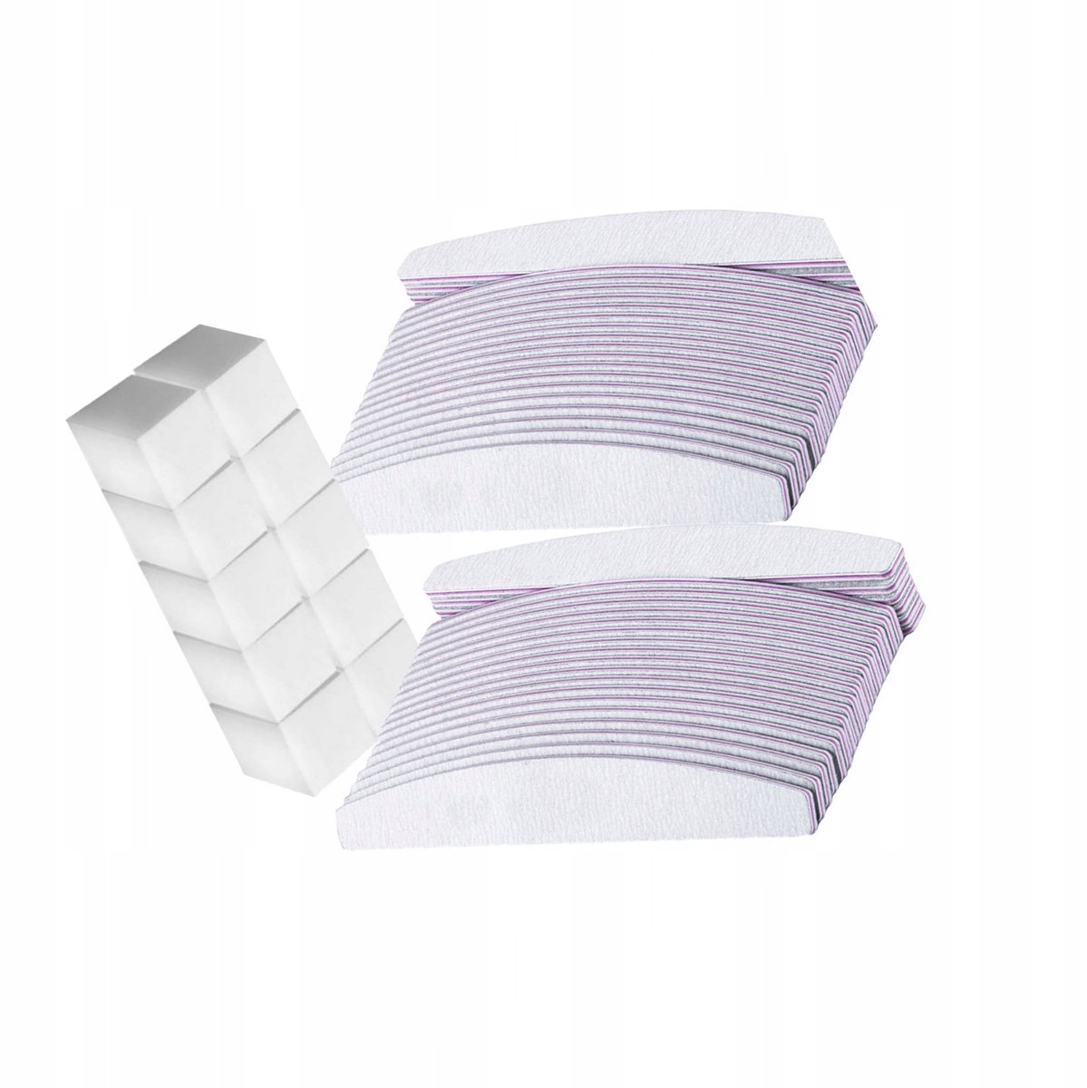 90x Nagelvijlen & Polijstblokken: 100/180 & 180/240 Grit