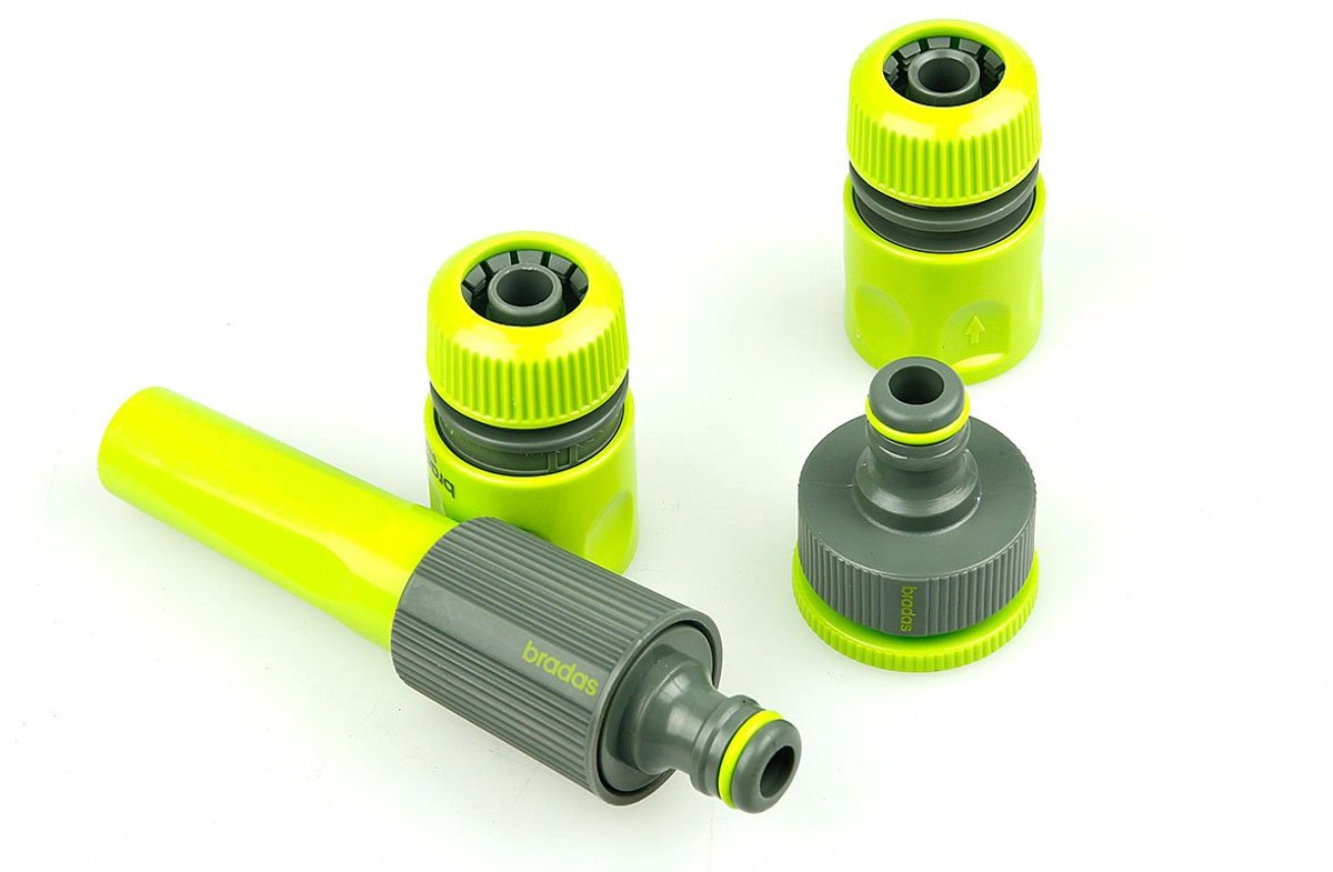 4-delige slangkoppelingset 1/2" met spuit- en kraanaansluiting