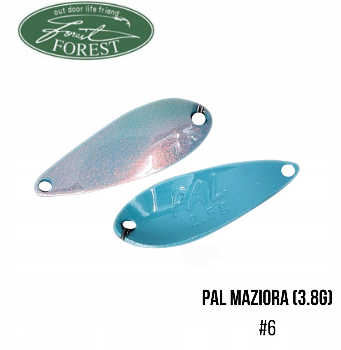 Forest PAL Maziora Wobbler 3,8g - Blauw Majo Visserij