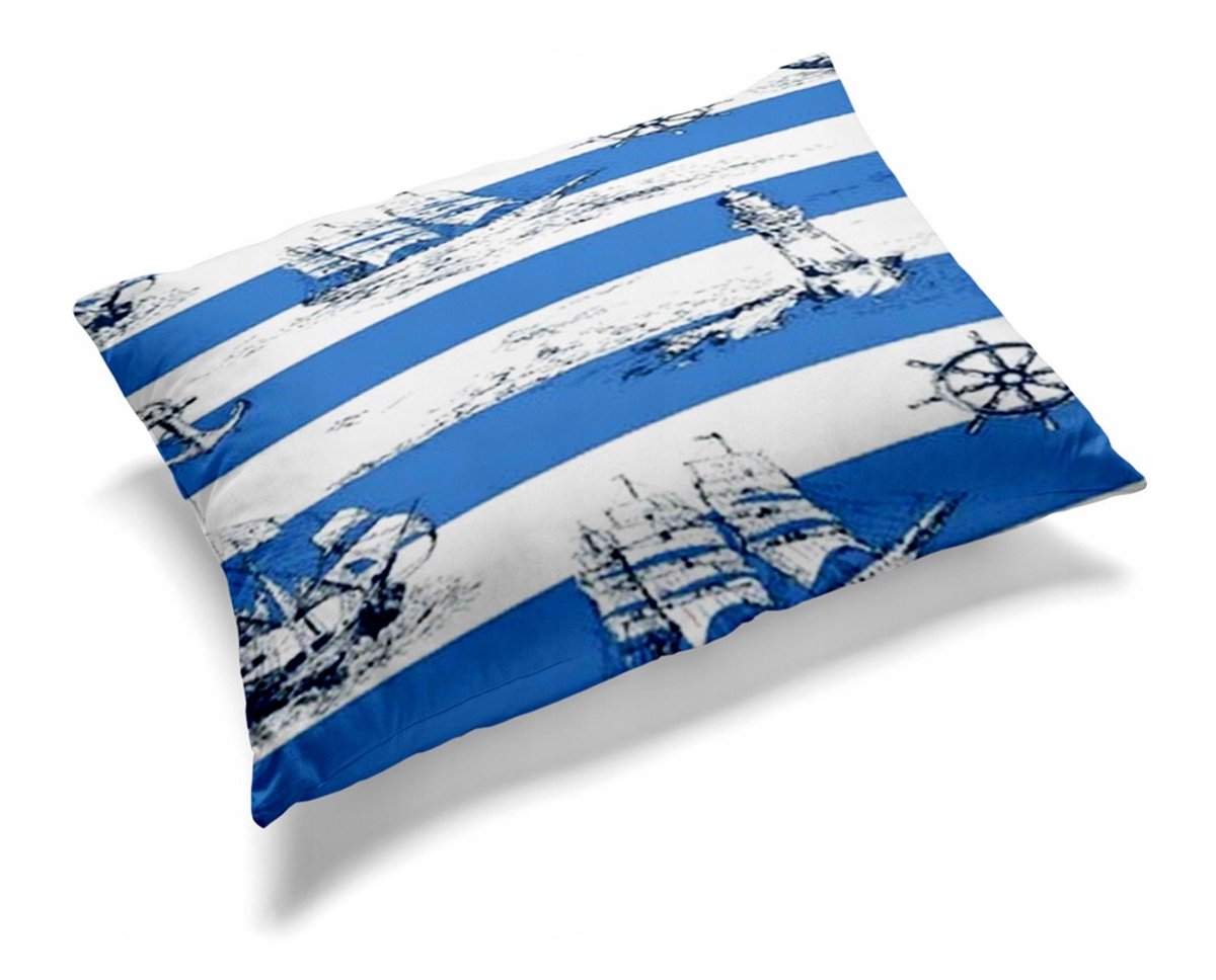 Katoenen Kussensloop 70x80cm - Kora, Marineblauw
