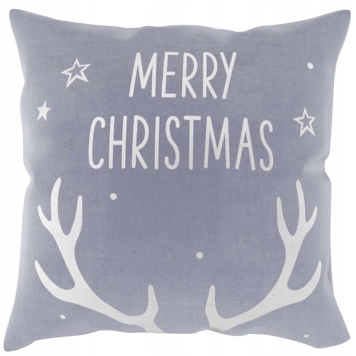 Grijze Kerst Kussenhoes 45x45 cm - MERRY CHRISTMAS