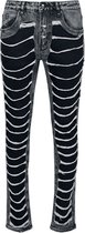 Rock Rebel by EMP Zwarte jeans met skeletdetails - Heren - W34L32