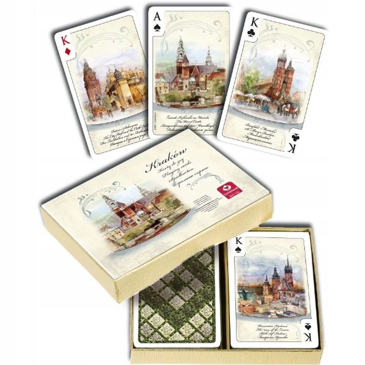 Kraków Aquarel Speelkaarten Set 55 kaarten