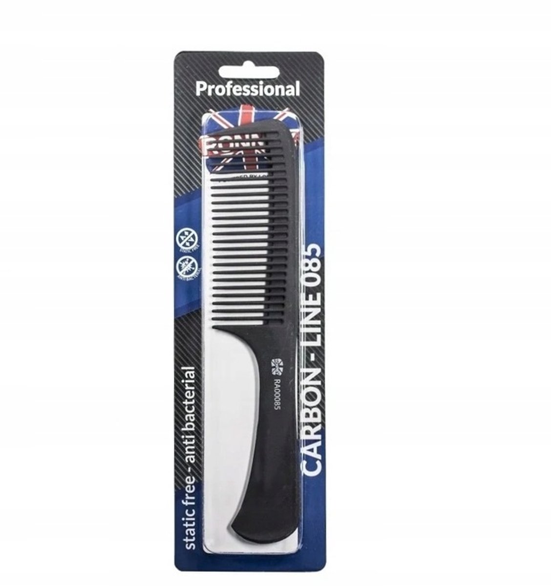 Ronney Carbon Haarkam L 222 mm - Antistatisch & Hittebestendig