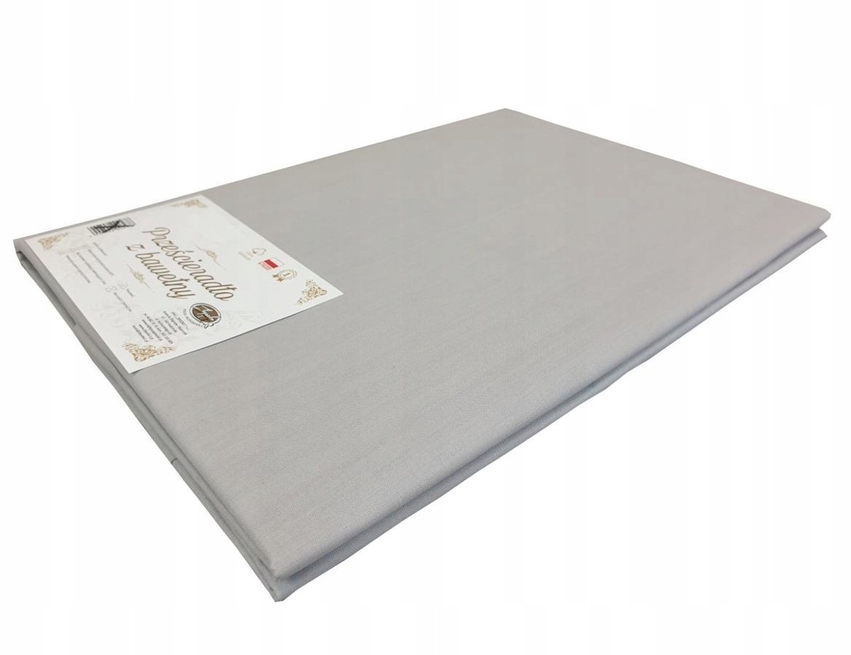 100% Katoenen Hoeslaken 160x200cm - Zonder Elastiek - Grijs