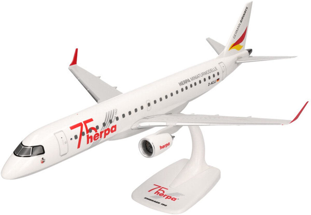 Embraer E190 German Airways Herpa 75 Years
