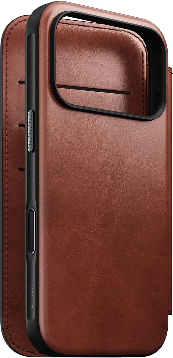 Nomad Horween Lederen Folio iPhone 17 Pro – Gerecyclede...