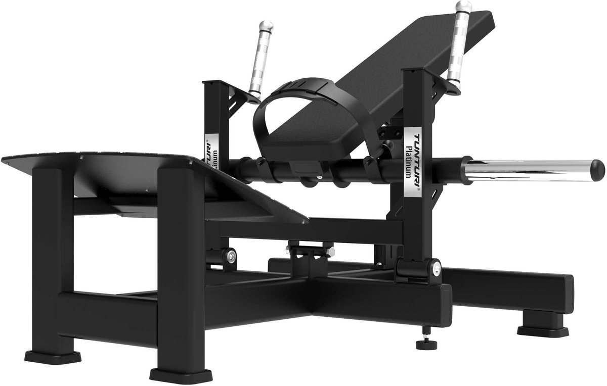 Tunturi Platinum Hip Thrust Krachtstation - Fitnessapparaat - Plate loaded homegym - Maximaal 200 kg gewicht - V-series
