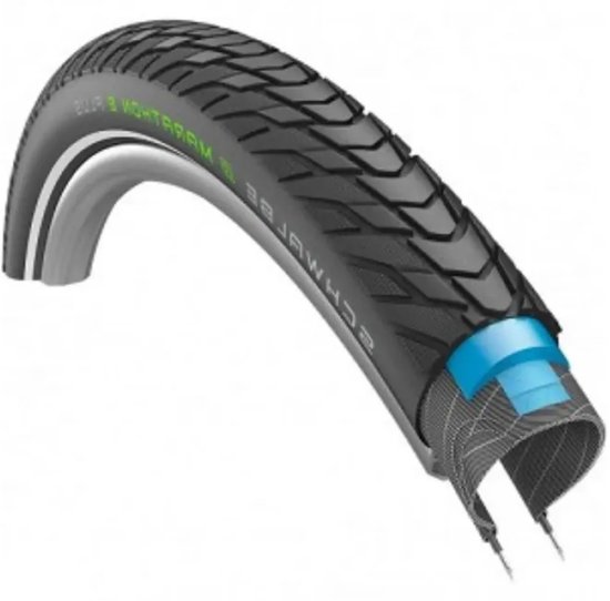 Schwalbe Buitenband - Marathon E-Plus - 28 inch x 1.40 - Fietsband - Zwart Reflecterend van Schwalbe — afbeelding 4