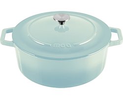 MOA Gietijzeren Braadpan - 7,2L Stoofpot - Voor Alle Warmtebronnen incl. Inductie - Met Deksel - Ø…