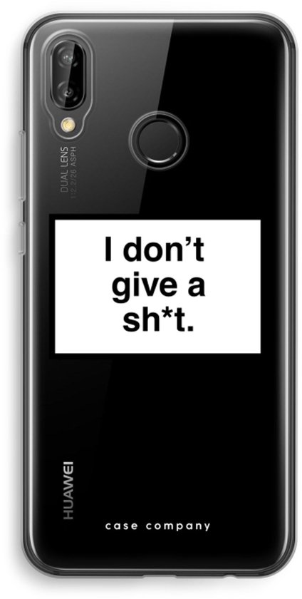 Case Company® - Coque Huawei P20 Lite - Don't give a shit - Coque souple pour téléphone - Protection sur tous les côtés et bord d'écran