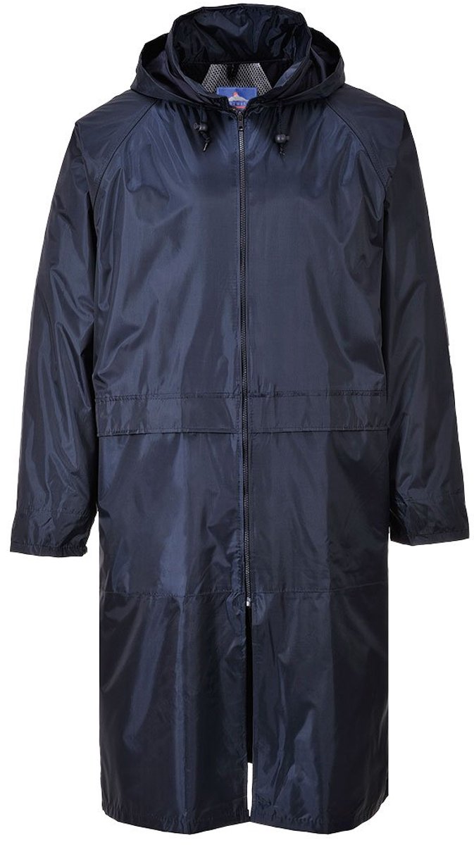 Regenjas Lang Model Donkerblauw Maat M