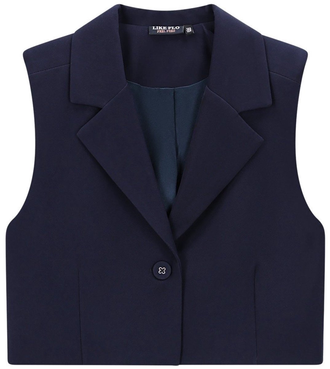 Like Flo winter gilet meisjes - navy blauw - Demi