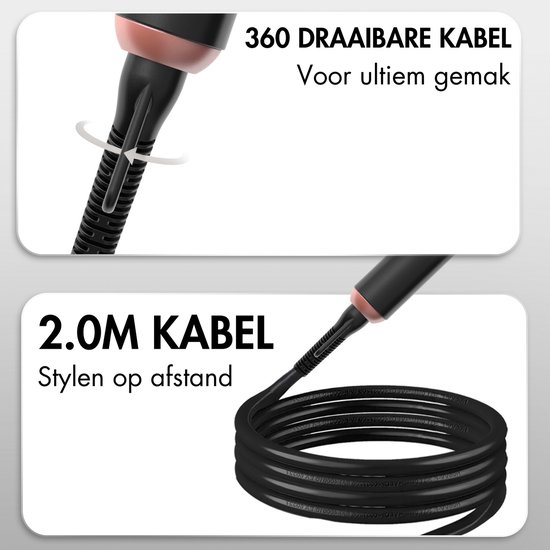 Sansbeauté® 6 in 1 Krultang met Klem - Keramische Haarkruller - 13mm tot 38mm - Beach Waves - Wavy Hair - Krultangen 32mm 25 mm 19 mm - Blowout Brush - Haarstyler - Hair Curler - Dunne en Dikke Krultang - Mini Krultang - Krultang Kort Haar