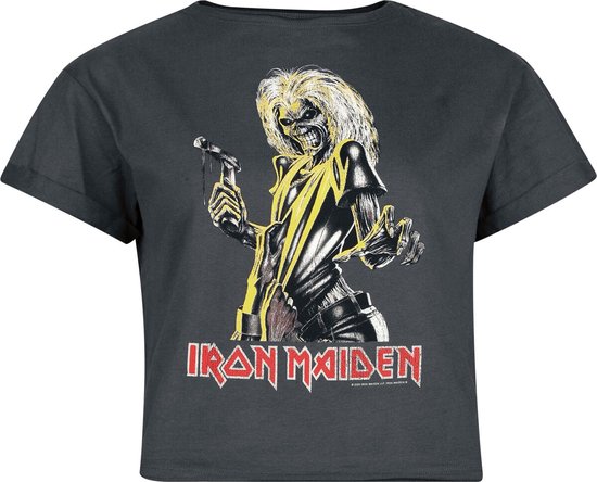 Iron Maiden Amplified Collection - Killers Dames T-shirt - houtskool - L