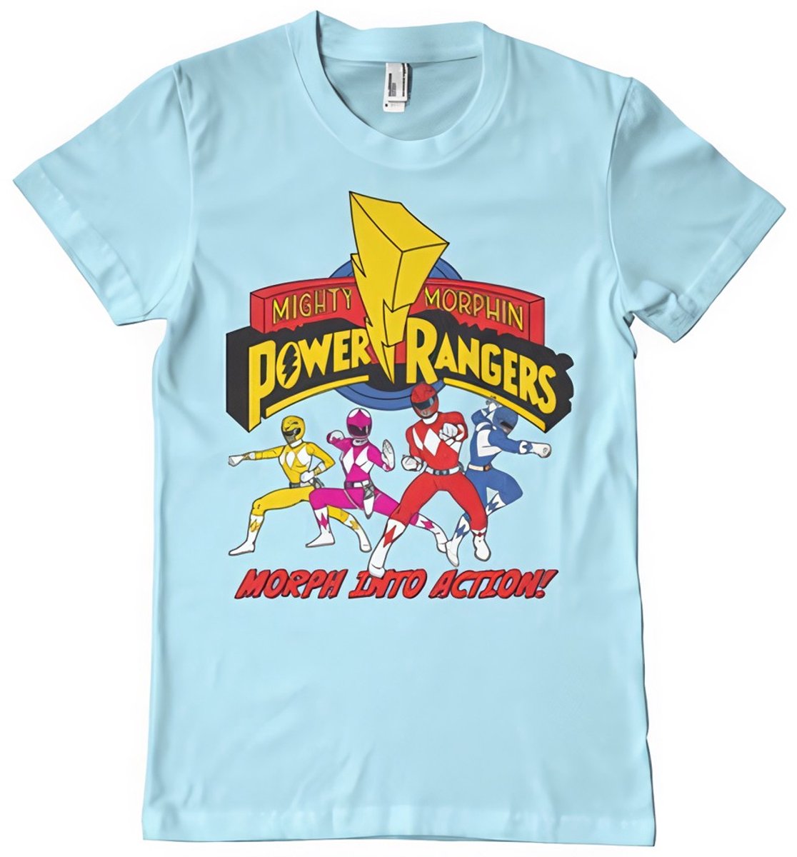 Power Rangers Morph Into Action -T-shirt