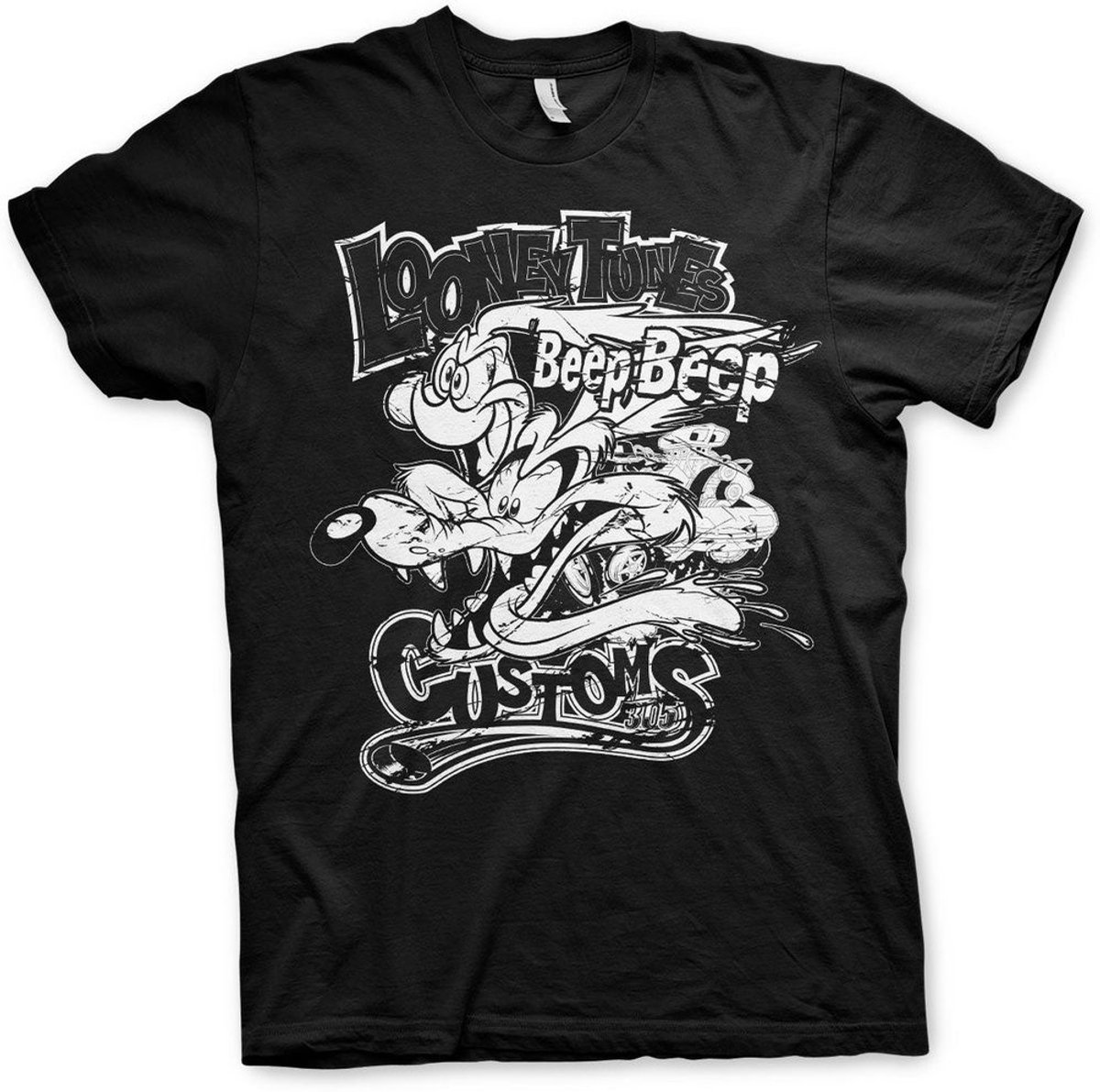 Looney Tunes Customs Big Tall T-Shirt WB-1-LT011-H76-11 Black-4XL