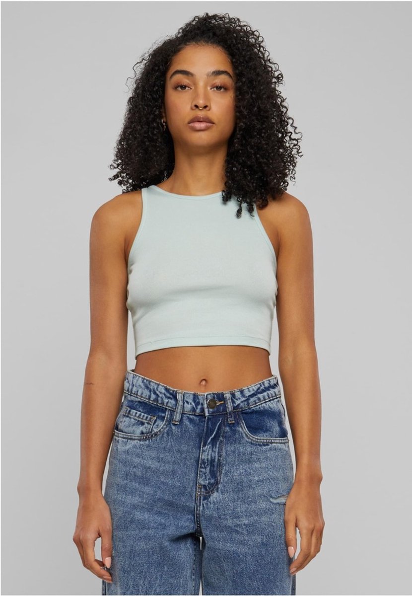 Urban Classics Organic Rib Crop top 3XL Mintgroen