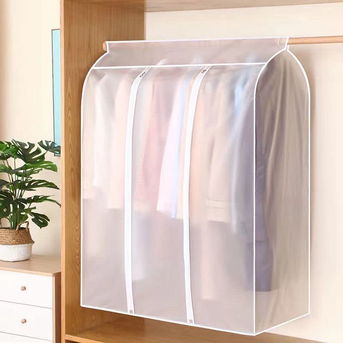 Driedimensionale Kledingstofzak - Waterbestendig - 1 stuk - PEVA - 50 x 100 x 120 cm