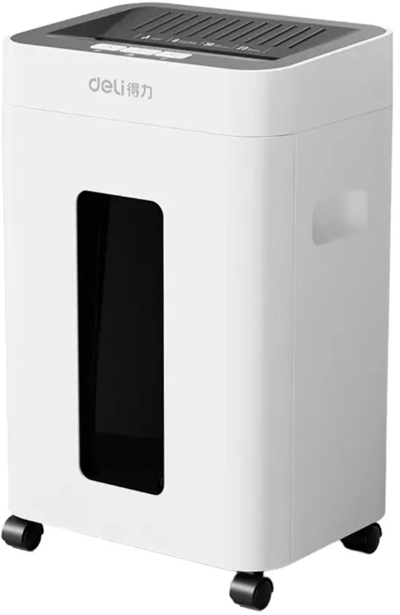 Deli GA630 Papiervernietiger - Cross-Cut - 8 Vellen - 23L - DIN P-5 - 30 Min. Doorlooptijd