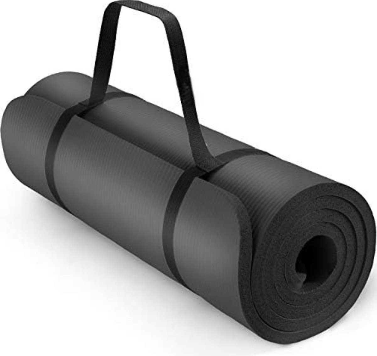 QPFO® Yoga Mat Extra Dik - Fitnessmat Antislip - Zwart - 190x100x1.5 cm