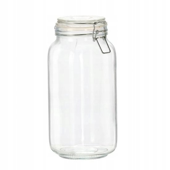 Glazen weckpot met klem, 2.2L - Ideaal voor conserveren en opslag