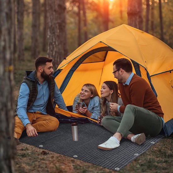 Voortent tapijt campingtapijt Voortenttapijt Antraciet Tenttapijt campingdoek Tenttapijt - HDPE Tapijt 250 x 300CM van Merkloos — afbeelding 5