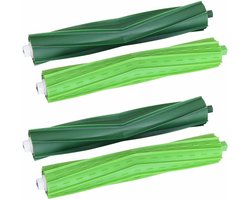 2 Rubber Multivlak Borstels Geschikt voor iRobot i7/i7+/i8/i8+/E5/E6/E7 Stofzuigerrobots, Vervangende Rollen voor E & I Series