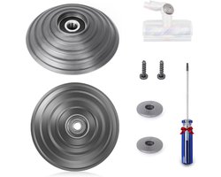 2 V-Ball Vervangende Wielen + 2 Schroeven + 2 Fixaties + Schroevendraaier Geschikt voor Dyson V11 V15 SV14 SV15 SV16 SV22, 100W Directe Trainingsreinigingskop Accessoires