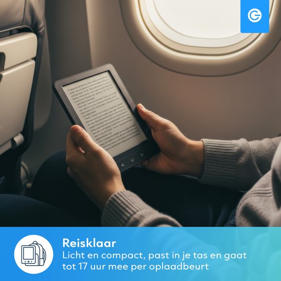 Ereader Backlight eReader 6 Inch - Ebook Reader - E-Reader met Backlight - 17H Schermtijd ...