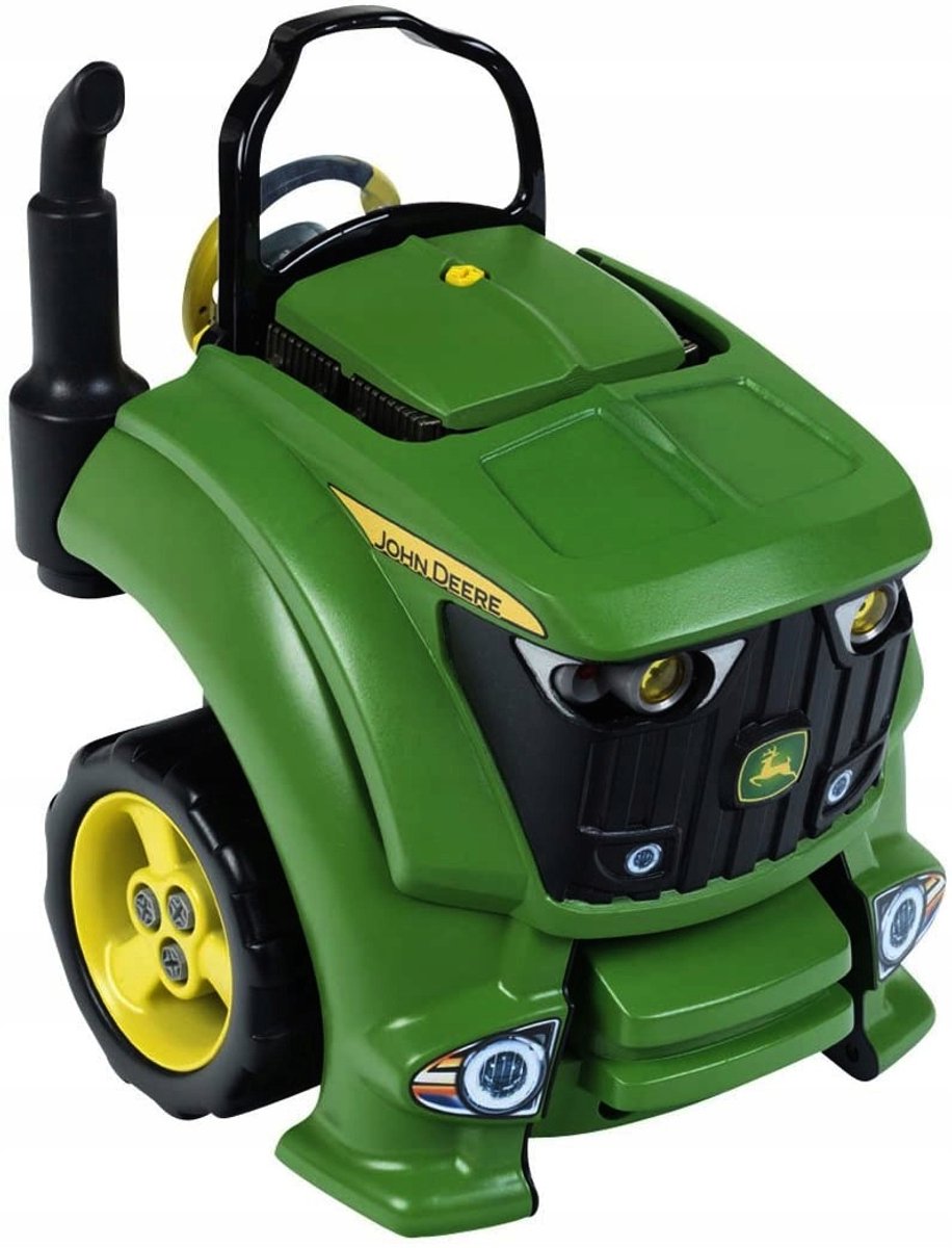 Kleine John Deere tractorwerkbank met motor en versnellingsbak