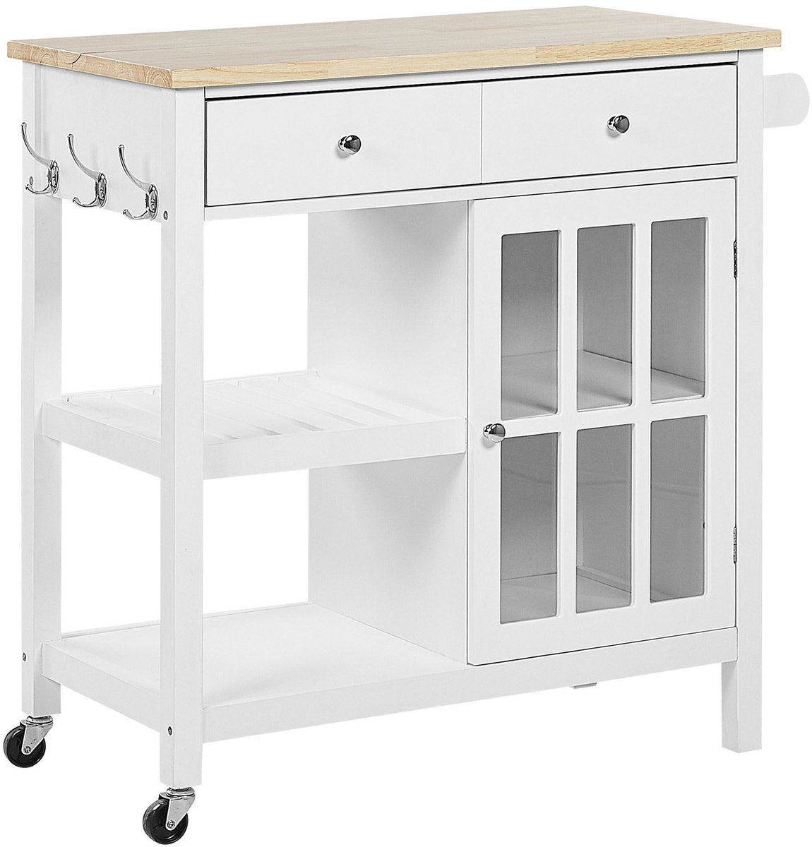 Beliani GENOA - Keukentrolley - wit - MDF