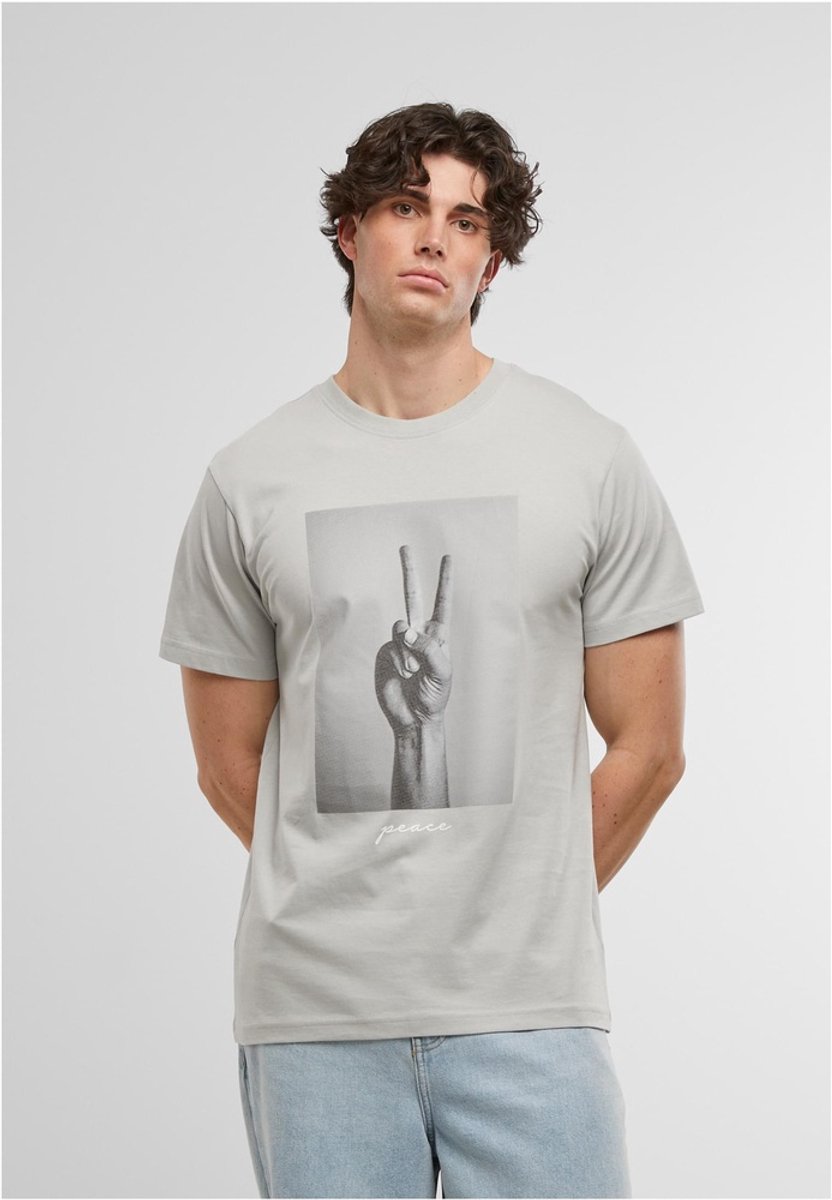 Mister Tee Peace Sign Heren Tshirt XS Grijs
