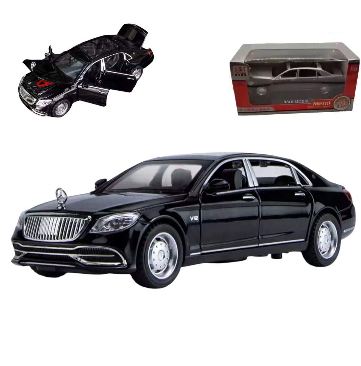 Mercedes S650 modelauto 1:32 met deuren, licht en geluid
