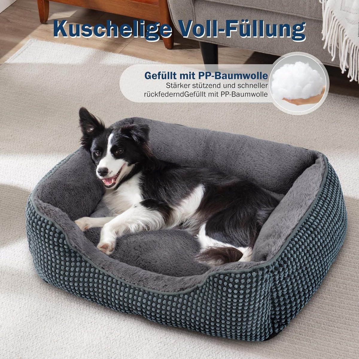 PromoHome XXL Zacht en Groot Formaat Hondenbed thumbnail 6