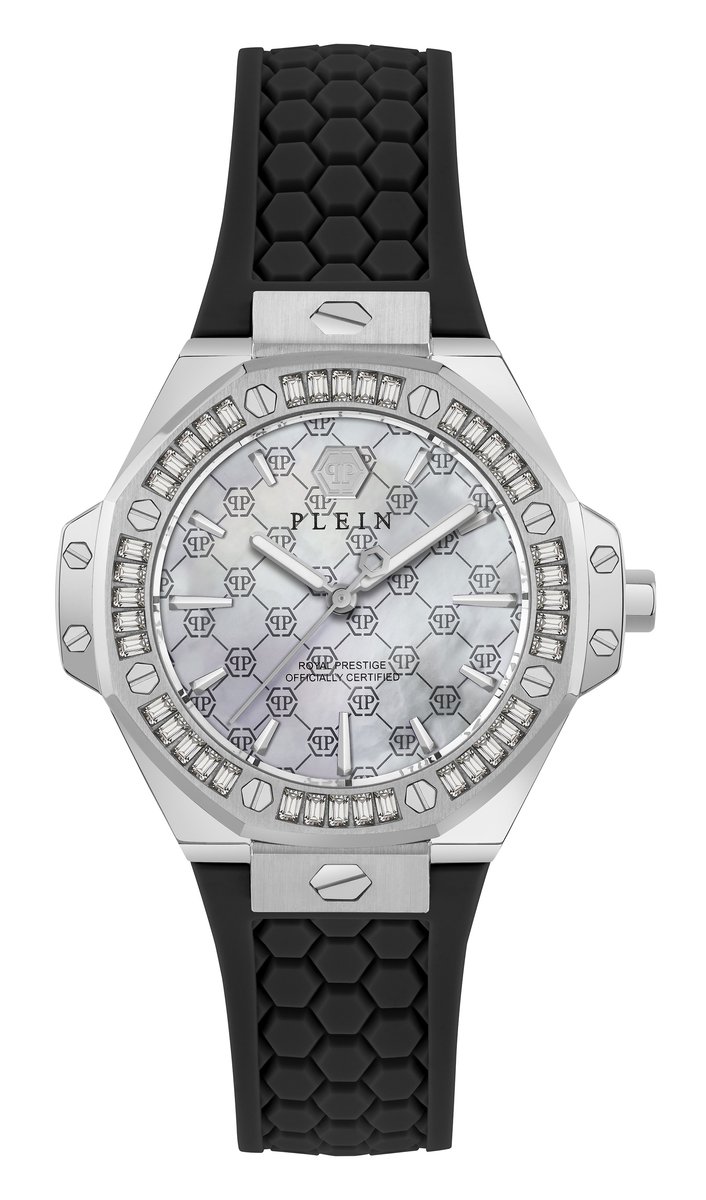 Philipp Plein Plein Royal Prestige PW4FA0325 Horloge - Siliconen - Zwart - Ø 33 mm