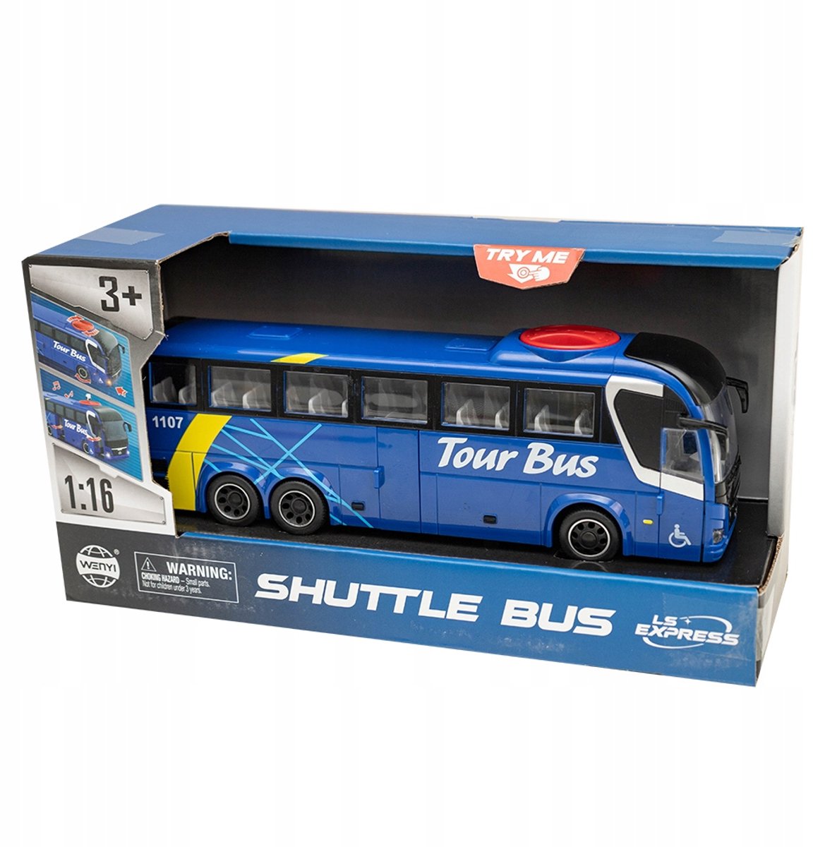 Interactieve Autobus Speelgoed - Geluid & Licht - Schaal 1:16