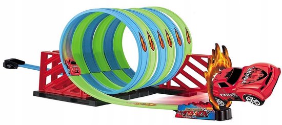 Flexibele Racebaan Met 6 Speelgoedauto's - 5 Meter Race Circuit Voor Kinderen 2