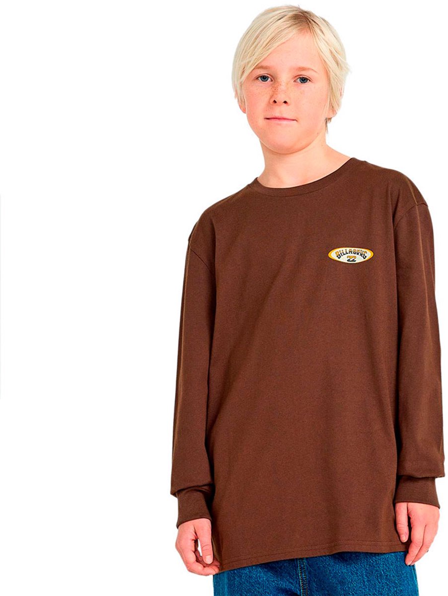 Billabong Orbit Arch T-shirt Met Lange Mouwen 12 Years Jongens Dark Cedar