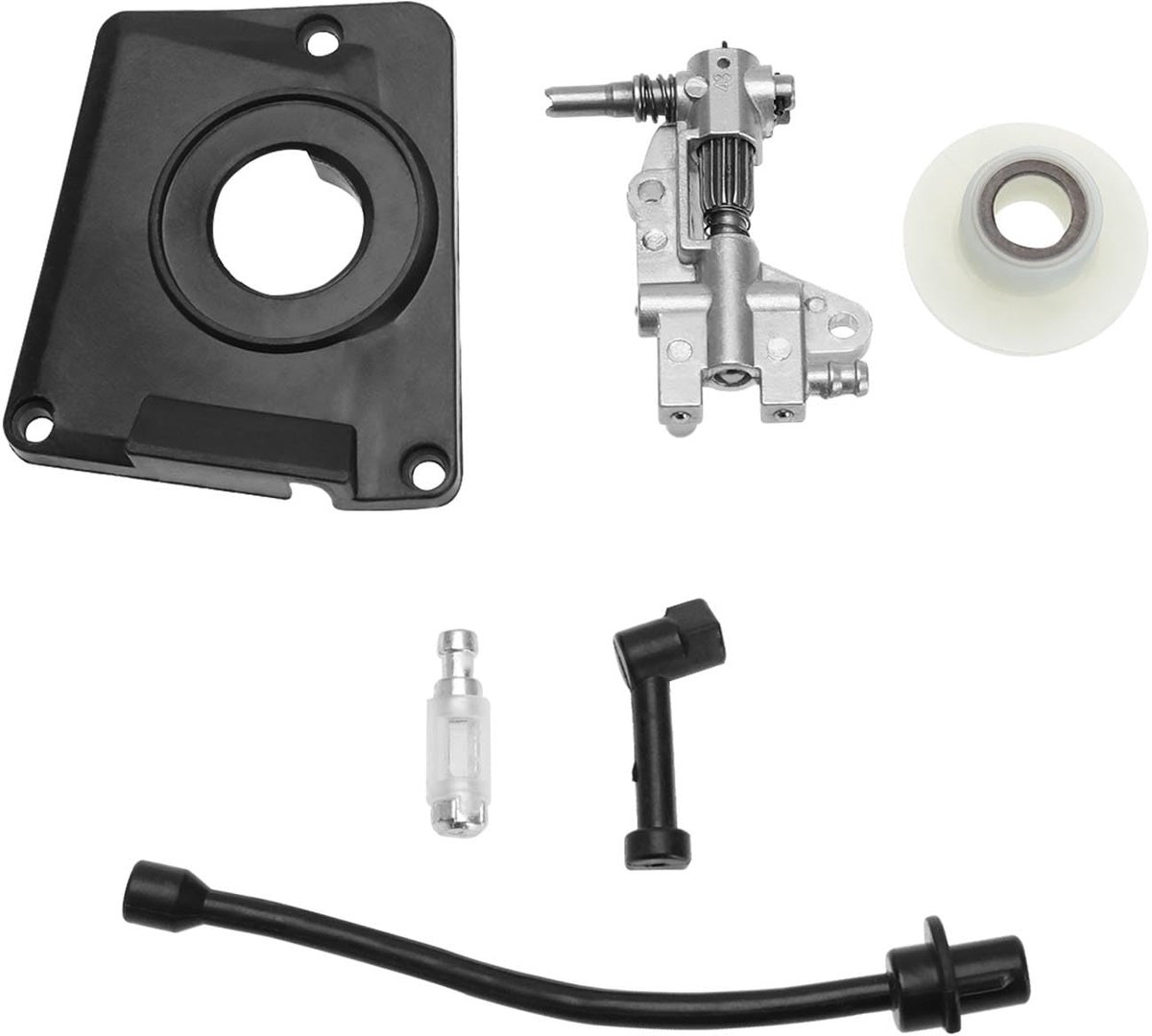 Set of 6 pieces chainsaw oil drive pump cover kit chainsaw accessories compatible with Chinese chainsaw 4500 5200 5800 compatible with Kiam Sherwood KM45