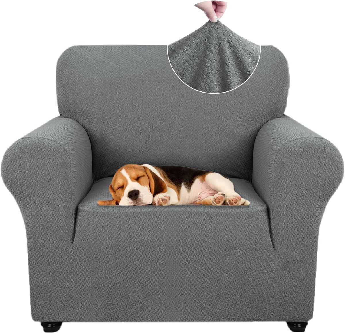 Elastische Stretch Bankhoes voor 1 Zite Sofa - Krasbestendige Meubelhoes