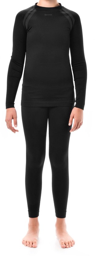 Meteor - Thermisch ondergoed 140/152 - Warmte en comfort voor kinderen - Sportuitrusting - Zwart