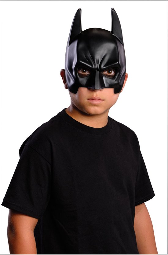 Rubies Batman masker - Verkleedmasker voor kinderen - Zwart - One-size