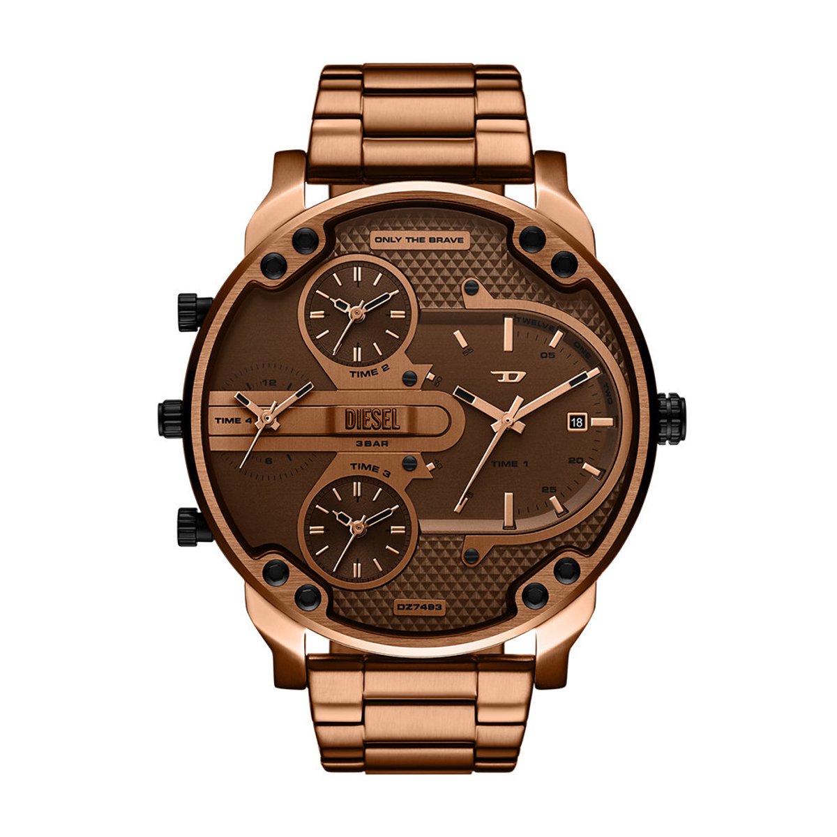 Diesel MR. DADDY SLIM Heren Horloge 54 mm - Bruin